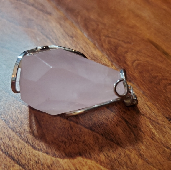 Rose Quartz Pendant & Bracelet - Picture 3 of 3